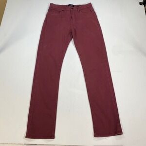 7 For All Mankind Slimmy Luxe Performance‎ Plus Burgundy Jeans Size 30